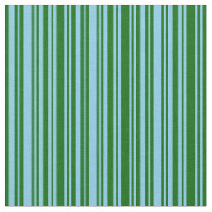 Tecido Padrão de faixas/linhas verdes azuis e escuras do