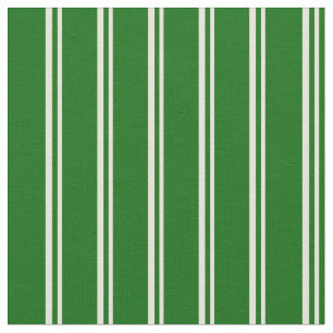 Tecido Padrão de faixas/linhas verdes beges e escuras