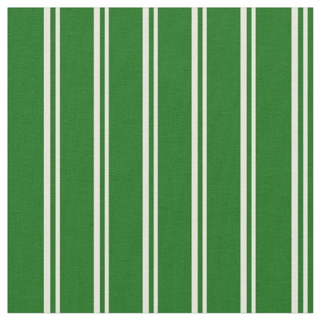 Tecido Padrão de faixas/linhas verdes beges e escuras (Detalhe)