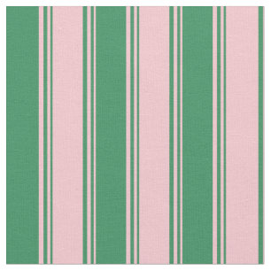 Tecido Padrão de faixas/linhas verdes cor-de-rosa e-mar
