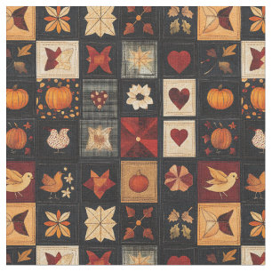 Tecido Padrão de Filtro de Arte Folk Denim Patch Rustic