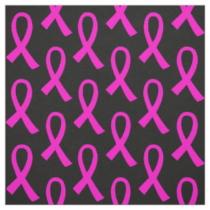 Tecido Padrão de Fita Rosa Quente do Cancer da Mama