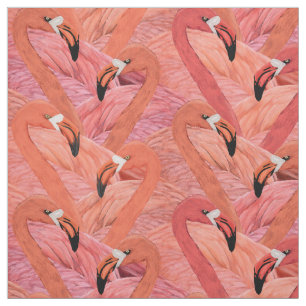 Tecido Padrão de flamingo cor-de-rosa