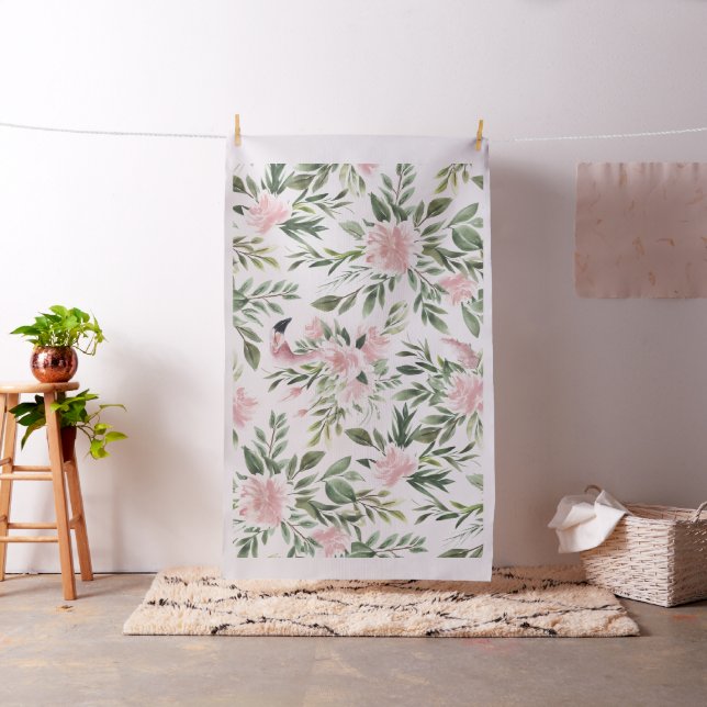 Tecido Padrão de Flamingo Floral (In Situ)