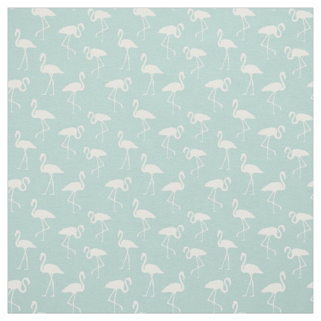 Tecido Padrão De Flamingos, Padrão Flamingo, Azul (Modelo)