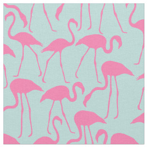 Tecido Padrão de Flamingos Rosa