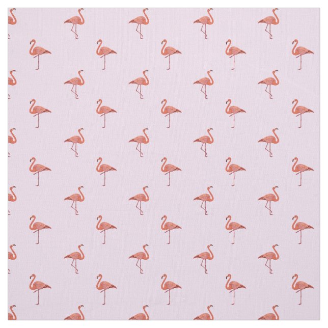 Tecido Padrão de flamingos rosa (Modelo)