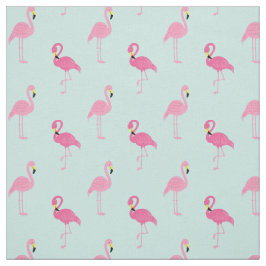 Tecido Padrão de Flamingos Rosa