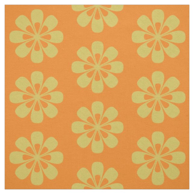 Tecido Padrão de Flor Amarelo (Modelo)