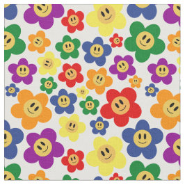 Tecido Padrão de Flor LGBT do Arco-Íris