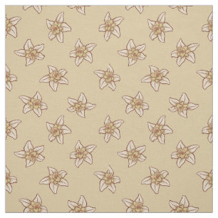 Tecido Padrão de Flor Vanilla