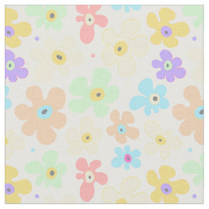 Tecido Padrão de Flores de Pastel Floral