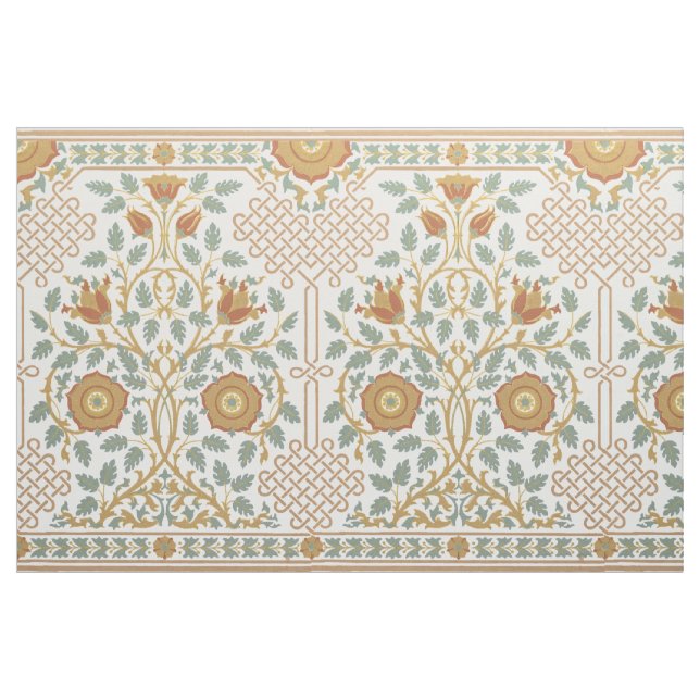 Tecido Padrão de Flores de Rosa do Estilo Estético (Fat Quarter)