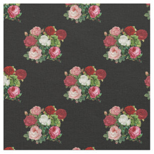 Tecido Padrão de Flores de Vintage