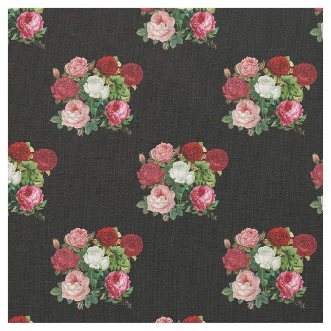 Tecido Padrão de Flores de Vintage (Detalhe)