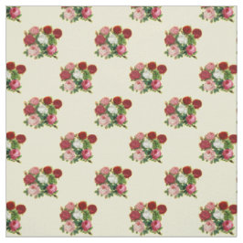 Tecido Padrão de Flores de Vintage