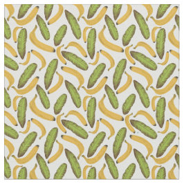 Tecido Padrão de Folha de Banana Tropical