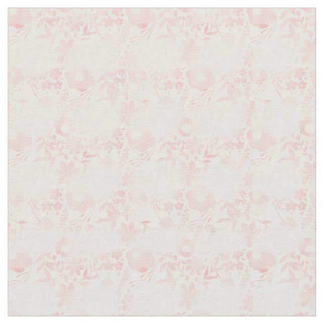 Tecido Padrão de Formas Douradas de Flores Meninas Elegan (Detalhe)