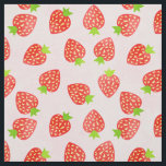 Tecido Padrão de Fruta de Strawberry Cream Bonito<br><div class="desc">Este design de padrão de fruta de morango bonito e cinzento para alimentos ou amantes de frutas tem morangos feitos com um ligeiro efeito gradiente/aquarela. Os morangos repousam sobre uma rosa claro, um fundo ligeiramente malhado. Se você ama morangos, este é o belo tecido padronizado para você. Esta é parte...</div>