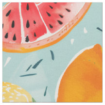Padrão de Frutas de Verão | Melancia & Citrus Sem