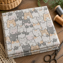 Padrão de Gato Excêntrico Fofo