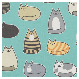 Tecido Padrão De Gato Super Bonito, Escolha Sua Cor