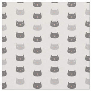 Tecido Padrão De Gatos Kawaii