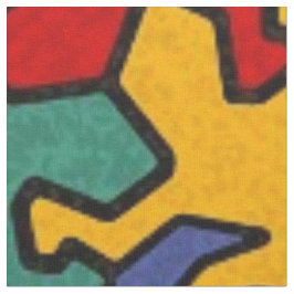 Tecido Padrão de Geckos Mosaicos - Cor da Terra