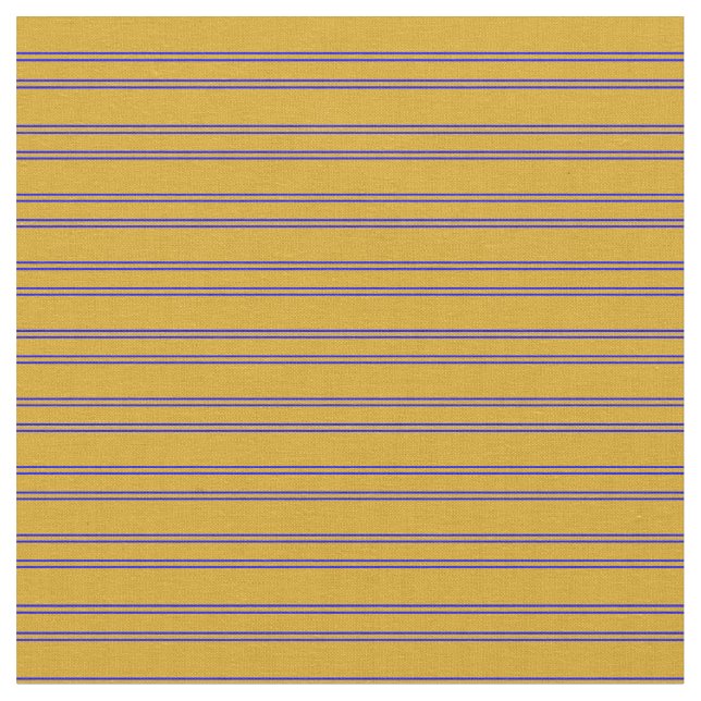 Tecido Padrão de Goldenrod e Stripes Azuis (Detalhe)