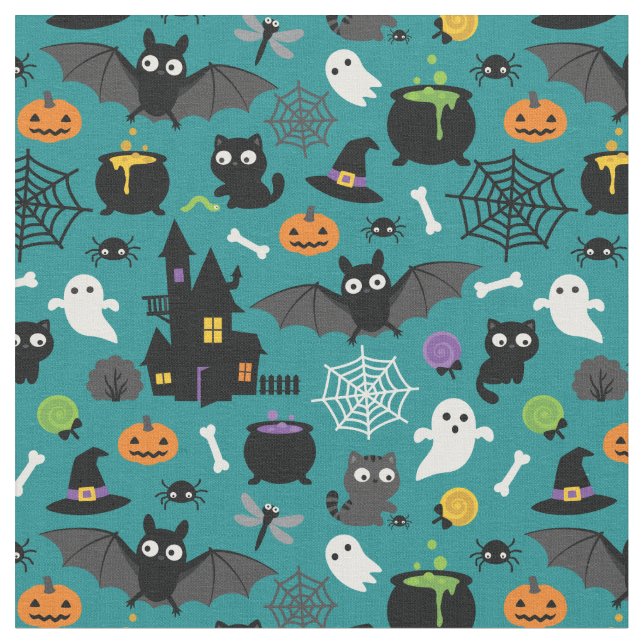 Tecido Padrão de Halloween (Detalhe)