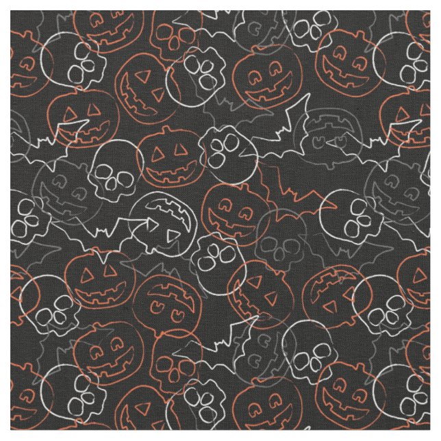 Tecido Padrão de Halloween (Detalhe)