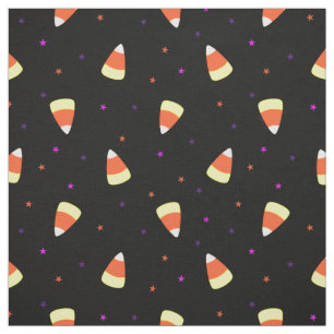 Tecido Padrão de Halloween Candy Corn