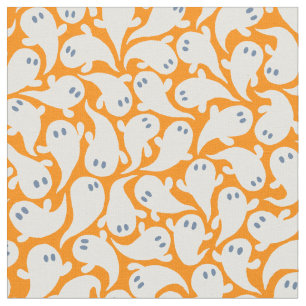 Tecido Padrão de Halloween retrô no estilo de desenho ani