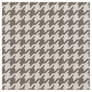 Tecido Padrão de houndstooth bege neuronal chic