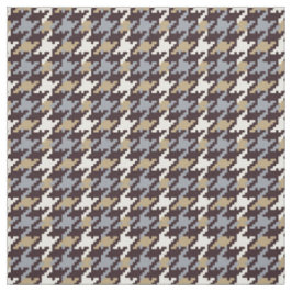 Tecido Padrão de houndstooth de xadrez neutro de moda de