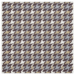 Tecido Padrão de houndstooth de xadrez neutro de moda de