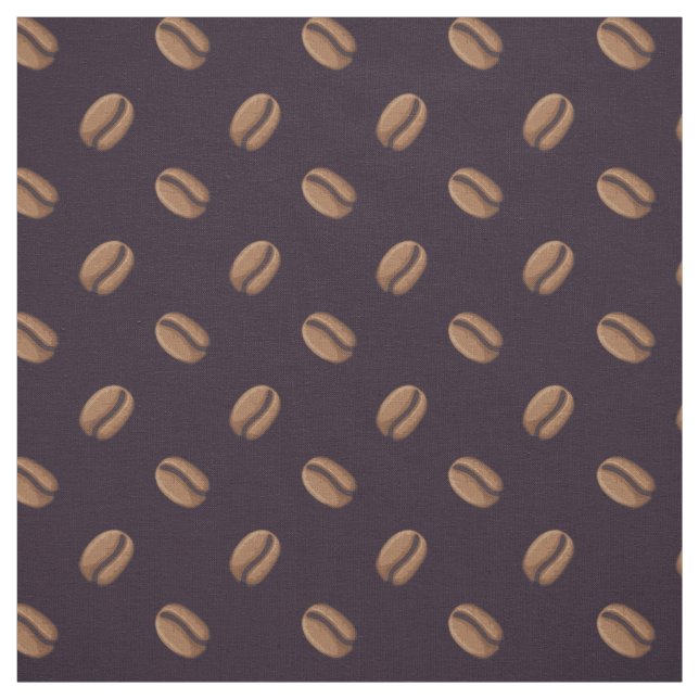 Tecido Padrão de Ícone do Café Bean (Modelo)