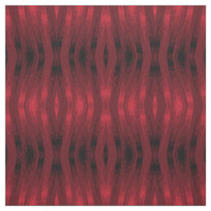 Tecido Padrão de ikat de ziguezague vermelho e preto.