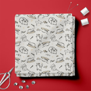 Tecido Padrão de Ilustrações de Gatos de Bonito e Bran
