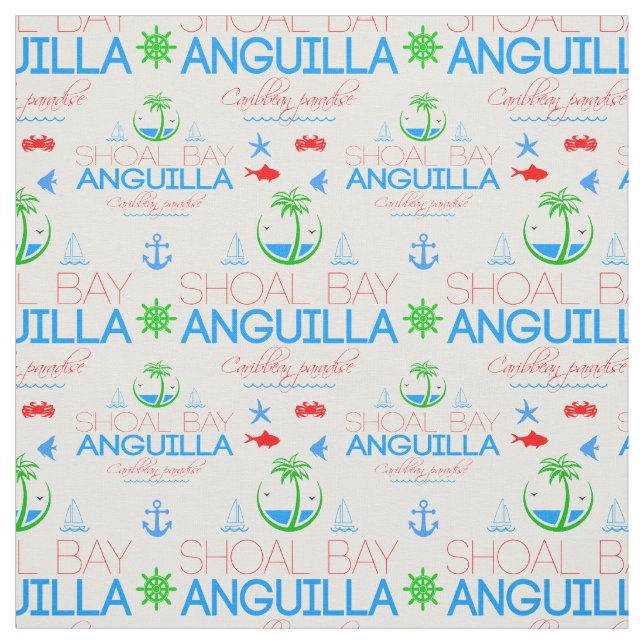 Tecido Padrão De Imagens E Texto De Cor Da Capa, Anguila (Modelo)