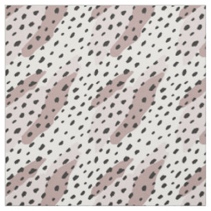 Tecido Padrão de Impressão Animal Abstrata Preto Rosado