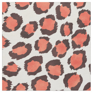 Tecido Padrão de impressão de chic bold coral chita