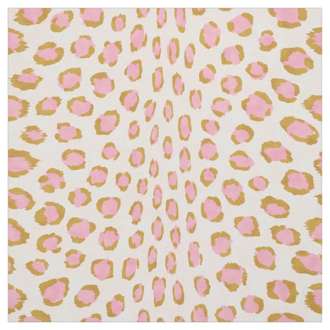Tecido Padrão de impressão de chic, cor-de-rosa e guepard (Modelo)