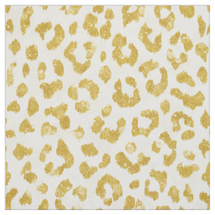 Tecido Padrão de impressão de chic glitter dourado