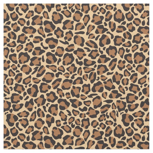 Tecido Padrão de Impressão de pele do leopardo (Detalhe)