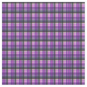 Tecido Padrão de Impressão de Tartan Roxo