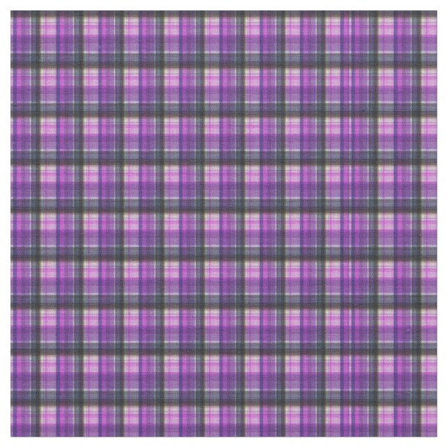 Tecido Padrão de Impressão de Tartan Roxo (Detalhe)