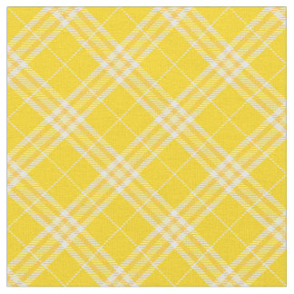 Tecido Padrão de Impressão de Tartan Xadrez de Amarela S