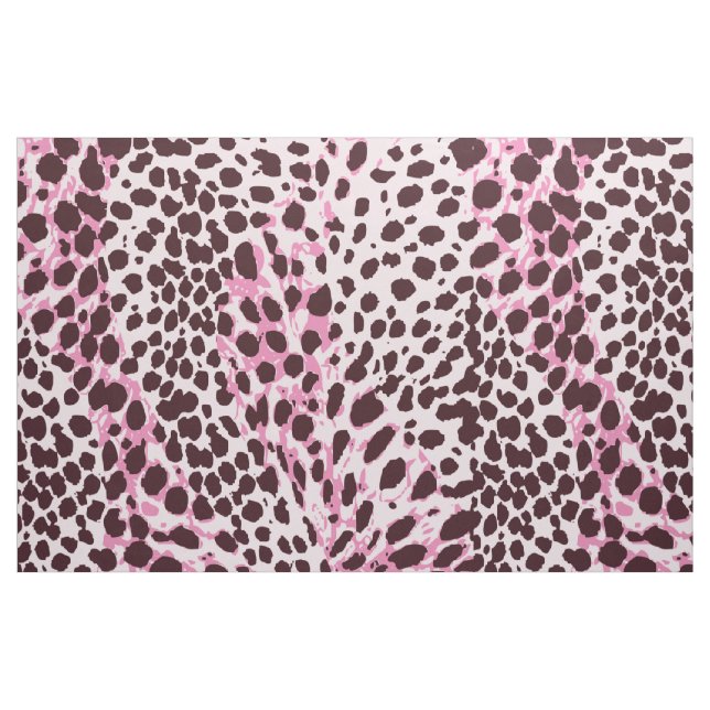 Tecido Padrão de impressão do Leopardo Rosa-Chic personal (Jarda)