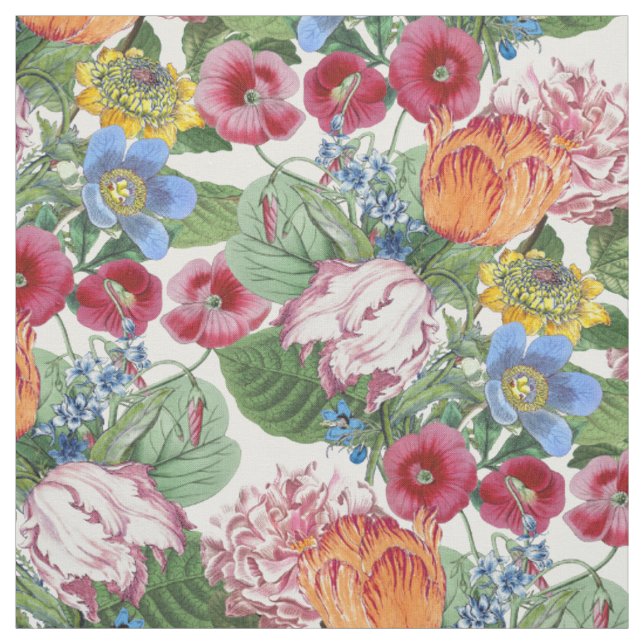 Tecido Padrão de Jardim de Flor primavera (Modelo)